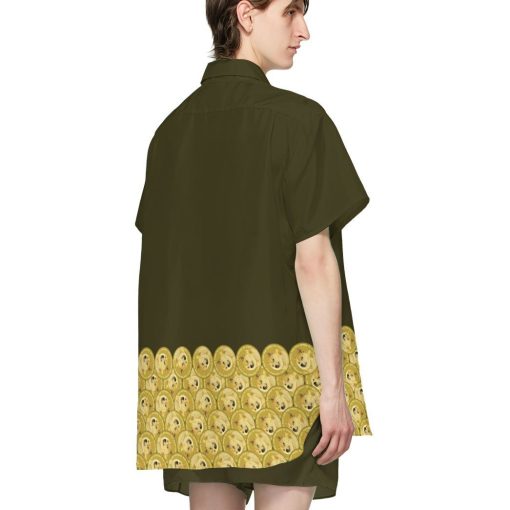 Gearhumans 3D Lucky Dogecoin Custom Hawaii Shirt GO18052122 Hawai Shirt