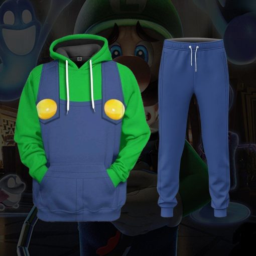 Gearhumans 3D Luigi Custom Hoodie Apparel GS01066 3D Apparel