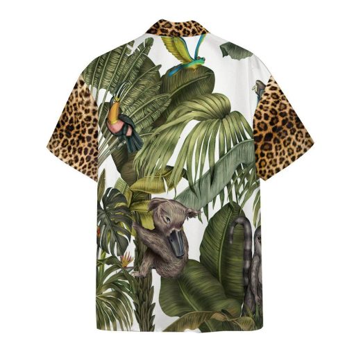 Gearhumans 3D Magical Jungle With Leopard Skin Hawaii Shirt ZC13044 Hawai Shirt