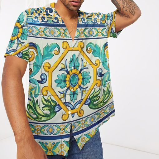 Gearhumans 3D Majolica Hawaii Shirt ZC13045 Hawai Shirt