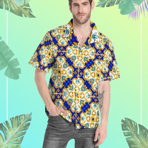 Gearhumans 3D Majolica Hawaii Shirt ZC13046 Hawai Shirt