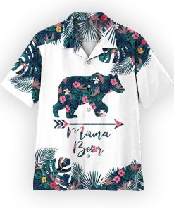 Gearhumans 3D Mama Bear Mothers Day Gift Hawaii Shirt ZZ06041 Hawai Shirt Short Sleeve Shirt S 