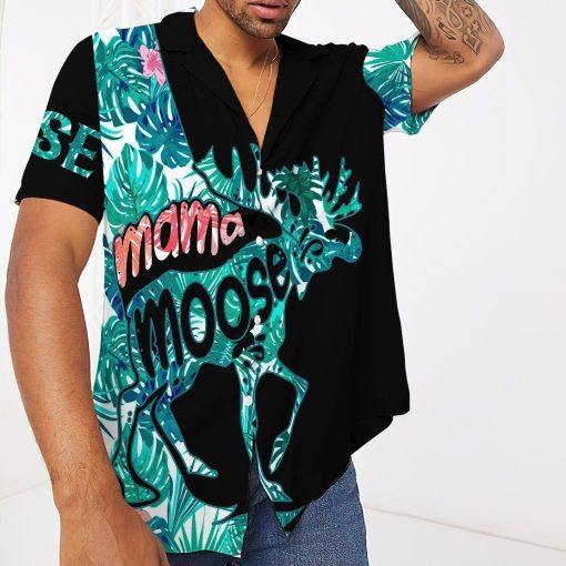 Gearhumans 3D Mama Moose Mother Day Hawaii Shirt ZZ01043 Hawai Shirt