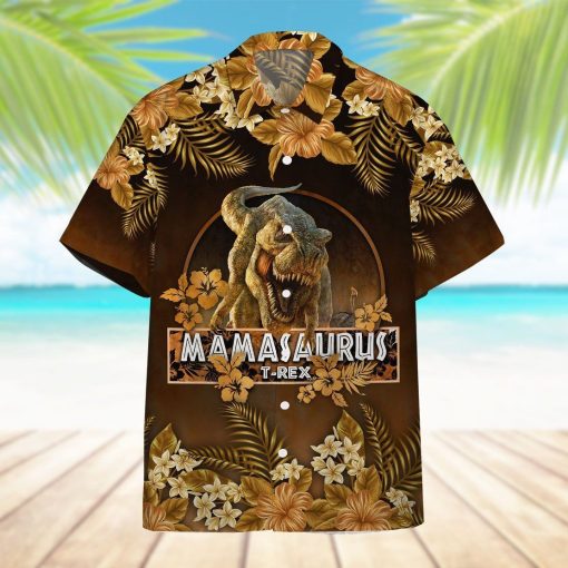 Gearhumans 3D Mamasaurus T Rex Dinosaur Mother Day Hawaii Shirt ZZ31031 Hawai Shirt
