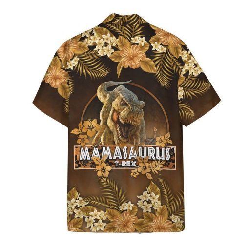Gearhumans 3D Mamasaurus T Rex Dinosaur Mother Day Hawaii Shirt ZZ31031 Hawai Shirt