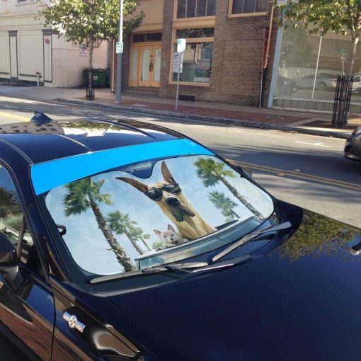Gearhumans 3D Marmaduke Custom Car Auto Sunshade GO23042124 Auto Sunshade