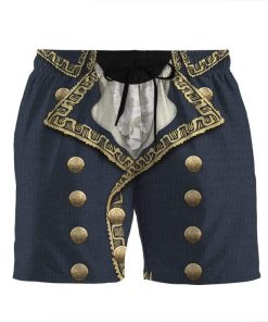 Gearhumans 3D Marquis de Lafayette Custom Beach Shorts Swim Trunks GV100711 Men Shorts Men Shorts S