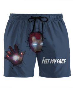 Gearhumans 3D Marvel avengers Captain America Iron Man Custom Beach Shorts Swim Trunks GV23076 Men Shorts Men Shorts S