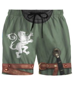 Gearhumans 3D Medieval Knight Custom Beach Shorts Swim Trunks GV100730 Men Shorts Men Shorts S