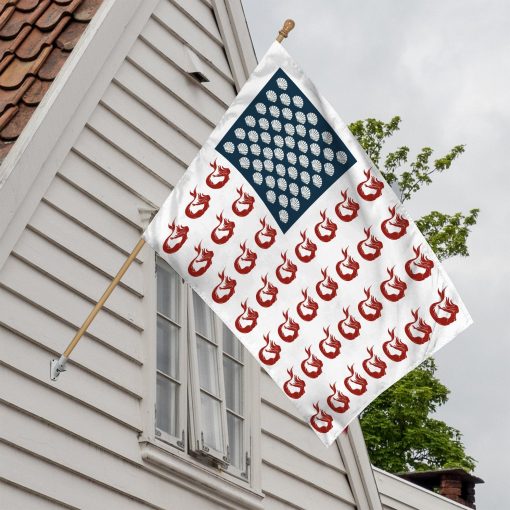 Gearhumans 3D Mermaid American Flag Custom Flag GW2106211 House Flag