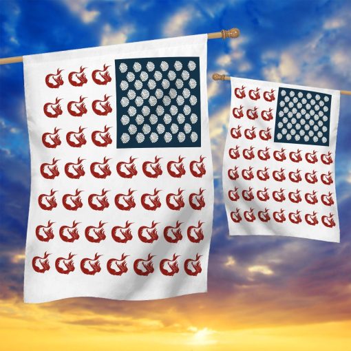 Gearhumans 3D Mermaid American Flag Custom Flag GW2106211 House Flag