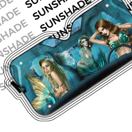 gearhumans 3D Mermaid Custom Car Auto Sunshade GL06087 Auto Sunshade