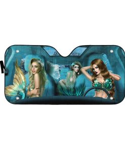 gearhumans 3D Mermaid Custom Car Auto Sunshade GL06087 Auto Sunshade 57''x27.5'' 