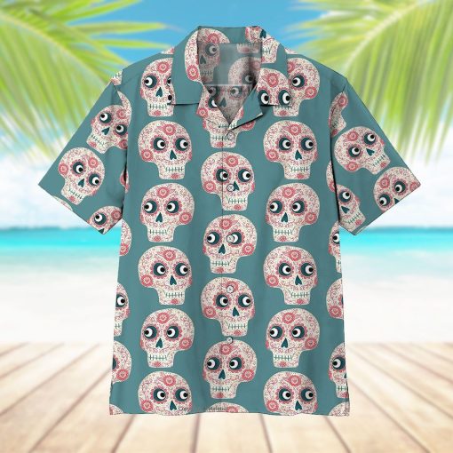 Gearhumans 3D Mexican Skull Hawaii Shirt ZK2405211 Hawai Shirt
