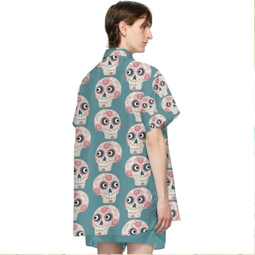 Gearhumans 3D Mexican Skull Hawaii Shirt ZK2405211 Hawai Shirt