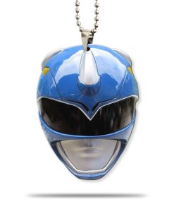 Gearhumans 3D Mighty Morphin Blue Power Ranger Helmet Custom Car Hanging GW21062123 Car Hanging Car Hanging/1 Pack 
