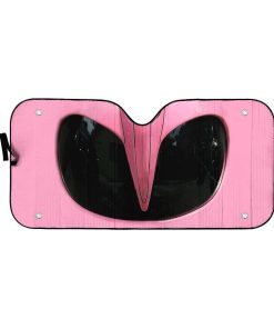 Gearhumans 3D Mighty Morphin Pink Power Ranger Helmet Custom Car Auto Sunshade GW16046 Auto Sunshade 57''x27.5'' 