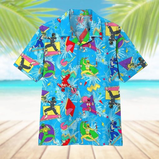 Gearhumans 3D Mighty Morphin Power Ranger Hawaii Shirt ZZ12041 Hawai Shirt