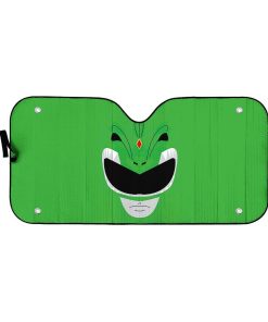Gearhumans 3D Mighty Morphin Power Rangers Green Ranger Custom Car Auto Sunshade GW29047 Auto Sunshade 57''x27.5'' 