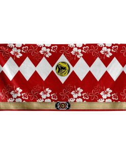 Gearhumans 3D Mighty Morphin Power Rangers Red Ranger Custom Beach Towel GW0206217 Towel Towel 60''x30'' 