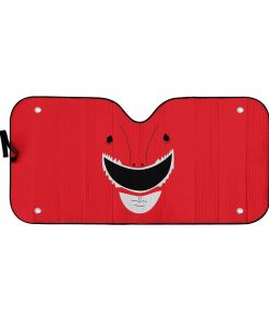 Gearhumans 3D Mighty Morphin Power Rangers Red Ranger Custom Car Auto Sunshade GW29048 Auto Sunshade 57''x27.5'' 