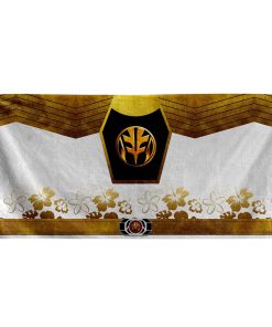 Gearhumans 3D Mighty Morphin Power Rangers White Ranger Custom Beach Towel GW0206219 Towel Towel 60''x30'' 