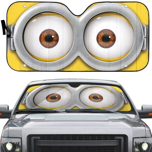 gearhumans 3D Minions Glass Custom SunShade GN060710 Auto Sunshade