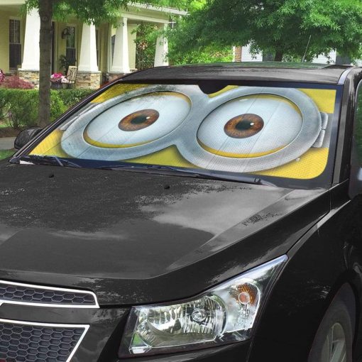 gearhumans 3D Minions Glass Custom SunShade GN060710 Auto Sunshade