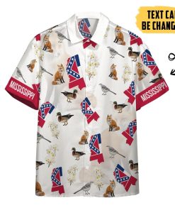 Gearhumans 3D Mississippi Proud Custom Text Short Sleeve Shirts GS28052116 Hawai Shirt Short Sleeve Shirt S 