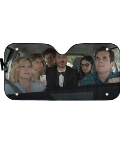 gearhumans 3D Modern Family Jimmy Kimmel Custom Car Auto Sunshade GS05088 Auto Sunshade 57''x27.5'' 