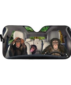 gearhumans 3D Monkey King Custom Car Auto Sunshade GL28073 Auto Sunshade 57''x27.5'' 