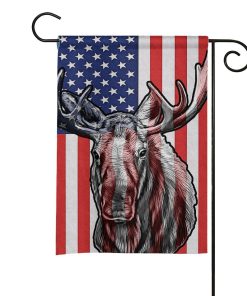 Gearhumans 3D Moose Hunting American Custom Flag GW0706218 House Flag House Flag S 