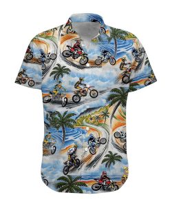 Gearhumans 3D Motocross Hawaii Shirt ZG-HW10082002 Short Sleeve Shirt Hawaii Shirt / S