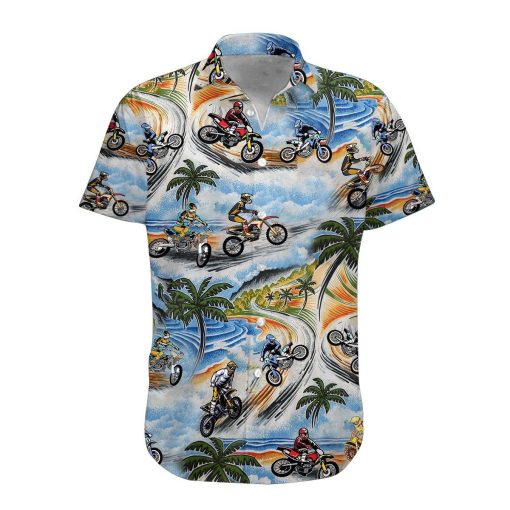 Gearhumans 3D Motocross Hawaii Shirt ZG-HW10082002 Short Sleeve Shirt Hawaii Shirt / S