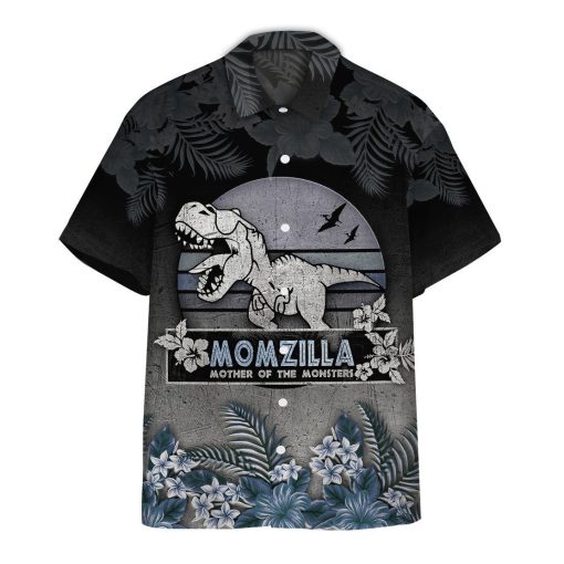 Gearhumans 3D Mozilla Mother of the monster Hawaii Shirt ZZ01041 Hawai Shirt Short Sleeve Shirt S