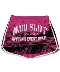 Gearhumans 3D Mud Slut Hitting Every Hole Custom Women Beach Shorts Swim Trunks GV270716 Women Shorts Women Shorts XS