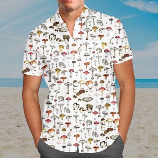 Gearhumans 3D Mushroom Hawaii Shirt hawaii Short Sleeve Shirt