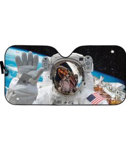 Gearhumans 3D NASA Astronaut Custom Car Auto Sunshade GO23042118 Auto Sunshade 57''x27.5'' 