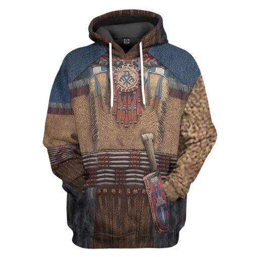Gearhumans 3D Native America Tshirt Hoodie Apparel GB180327 3D Apparel Hoodie S