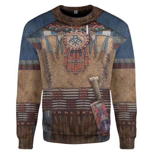 Gearhumans 3D Native America Tshirt Hoodie Apparel GB180327 3D Apparel Long Sleeve S