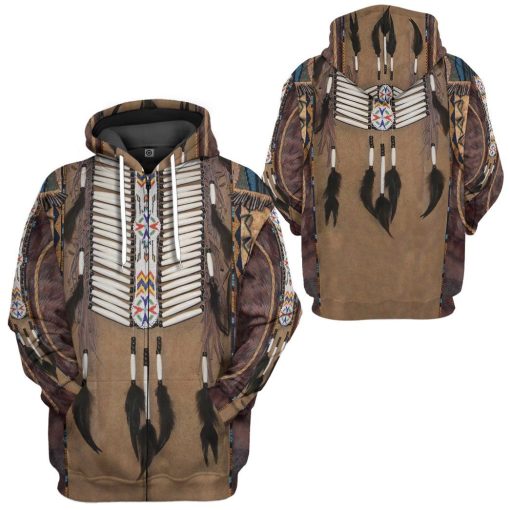 Gearhumans 3D Native America Tshirt Hoodie Apparel GB180329 3D Apparel