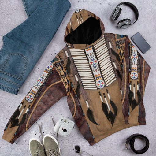 Gearhumans 3D Native America Tshirt Hoodie Apparel GB180329 3D Apparel