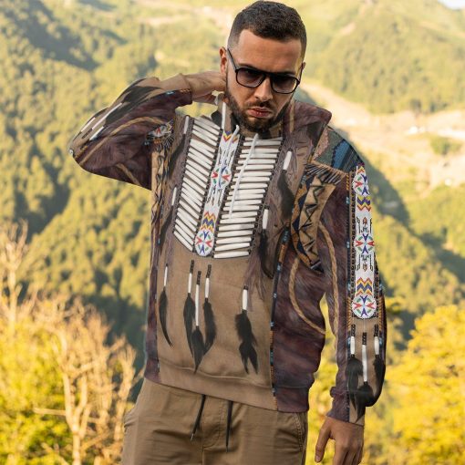 Gearhumans 3D Native America Tshirt Hoodie Apparel GB180329 3D Apparel