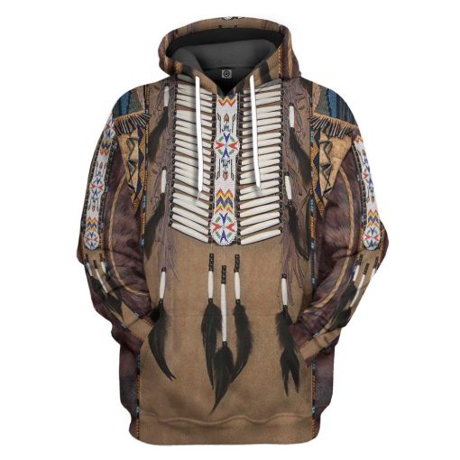 Gearhumans 3D Native America Tshirt Hoodie Apparel GB180329 3D Apparel Hoodie S