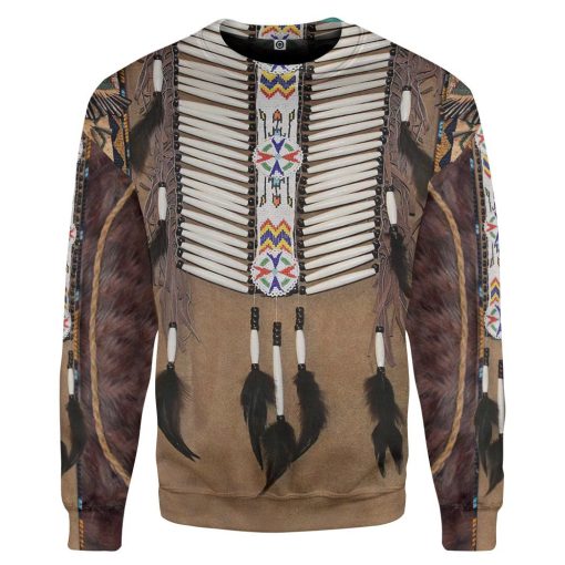 Gearhumans 3D Native America Tshirt Hoodie Apparel GB180329 3D Apparel Long Sleeve S