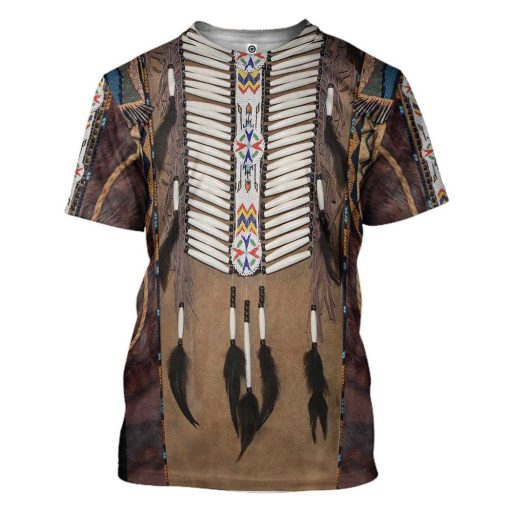 Gearhumans 3D Native America Tshirt Hoodie Apparel GB180329 3D Apparel T-Shirt S