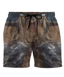 Gearhumans 3D Native American Custom Beach Shorts Swim Trunks GV28078 Men Shorts Men Shorts S