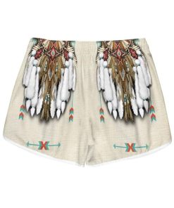 Gearhumans 3D Native American Custom Women Beach Shorts Swim Trunk GV28077 Women Shorts Women Shorts XS
