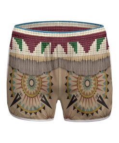 Gearhumans 3D Native American Custom Women Beach Shorts Swim Trunks GV28075 Women Shorts Women Shorts XS