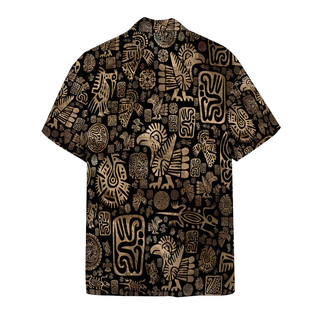 Gearhumans 3D Native American Ornaments Black And Gold Hawaii Shirt 2 Gearhumans 3D Native American Ornaments Black And Gold Hawaii Shirt ZK1805211 Hawai Shirt